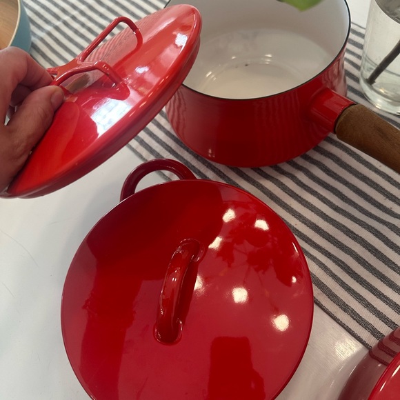 NWOT Set of Dansk IHQ Kobenstyle Red
Enamel Dutch Oven Pots by Dansk Designs - Picture 5 of 8